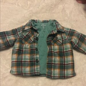 Cat & Jack Multicolor Plaid Button-Down Shacket